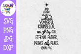 Isaiah 9-6 SVG - Subway Art - Christmas SVG - Religious SVG